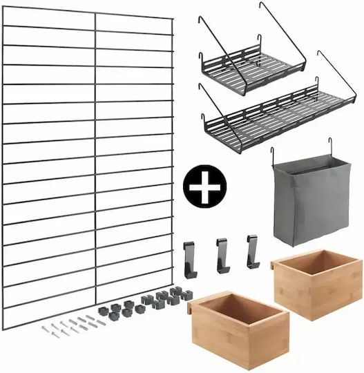 Fabric Storage Mesh Shelf Mural Metaltex 377024