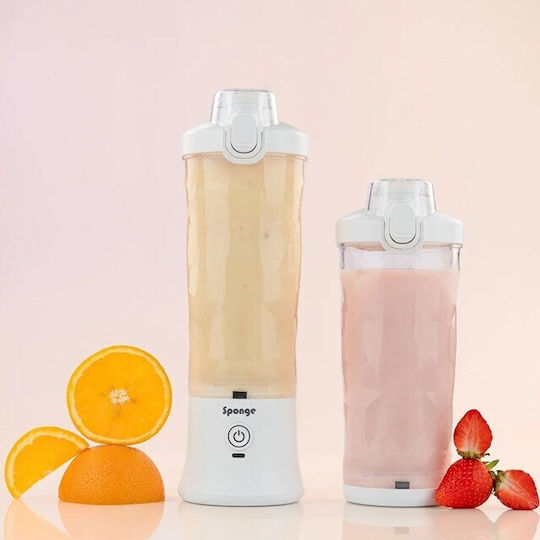 Sponge Blender Cu Cană Din Plastic 600 Ml Albă