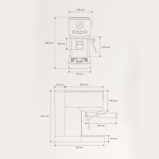 Create Thera Classic 1350W Налягане 20бар Зелена