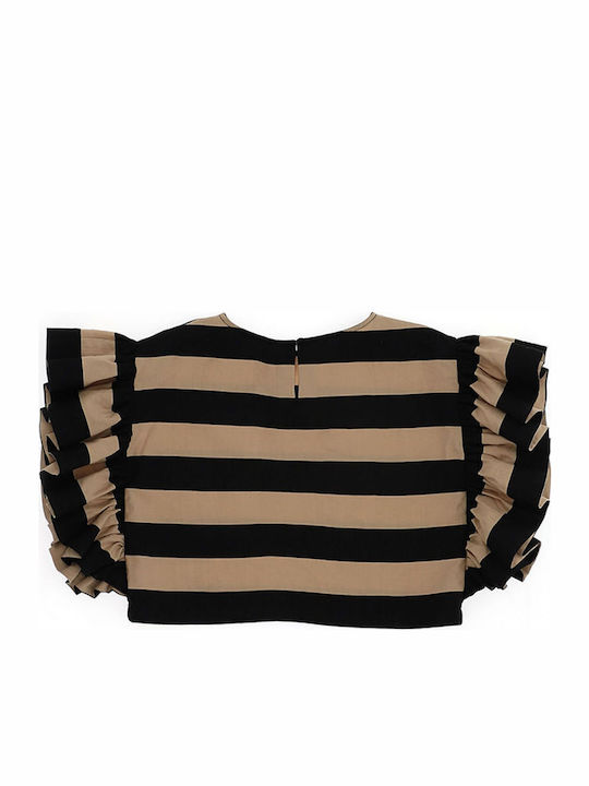Top Monnalisa Striped 415615 5317-5003 Girl Top Monnalisa Striped 415615 5317-5003 Girl