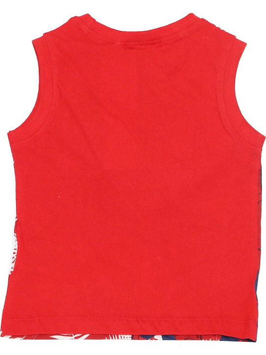 Marvel Spiderman Sleeveless Blouse Boys Ev1077 Red Red