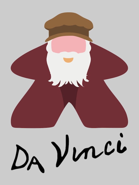 Da Vinci Meeple Παιδικό T-shirt Black Da Vinci Meeple Παιδικό T-shirt Black