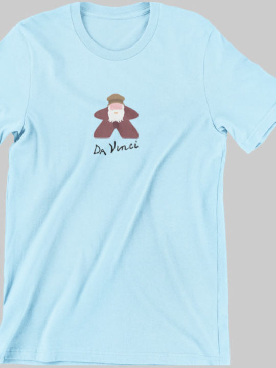 Da Vinci Meeple Kids Short-sleeved T-shirt White