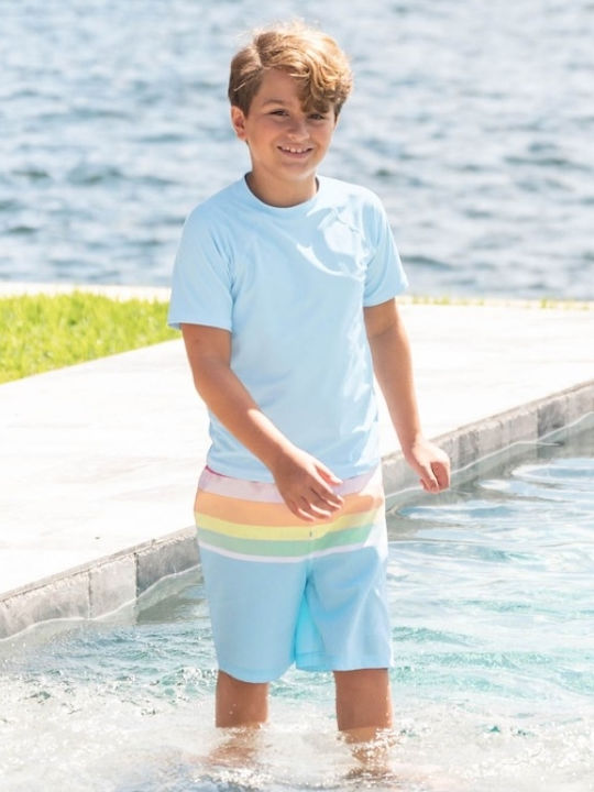Ruggedbutts Kids Swimwear Swim Shorts Sunscreen Protection UV 50+ Rainbow
