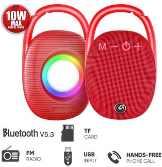 Sonic Gear Go 1 Bluetooth Speaker 5W with Radio and Battery Life up to 4 hours Red
