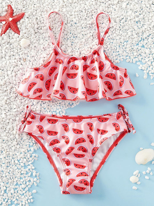 Costum De Baie Pentru Copii Fetițe Pepene Roșu