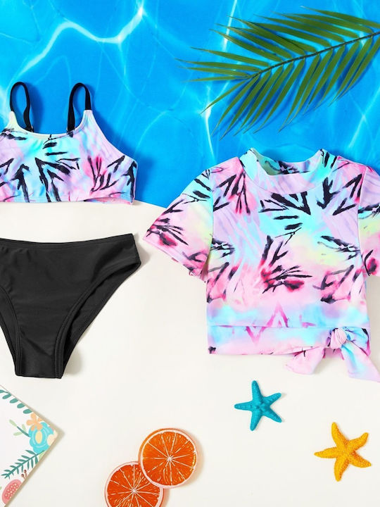 iEFiEL Costum de baie pentru copii Set Black - Pink
