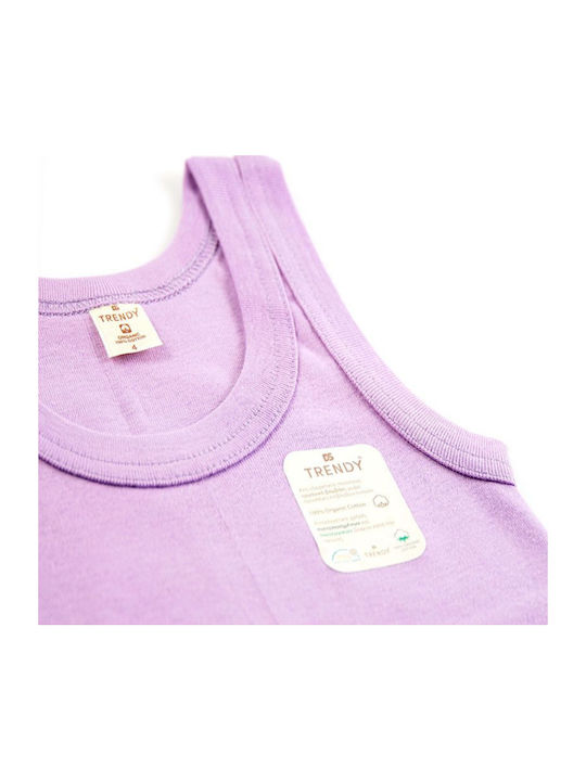 Teenager Undershirt Trendy Leon Cotton Lilac