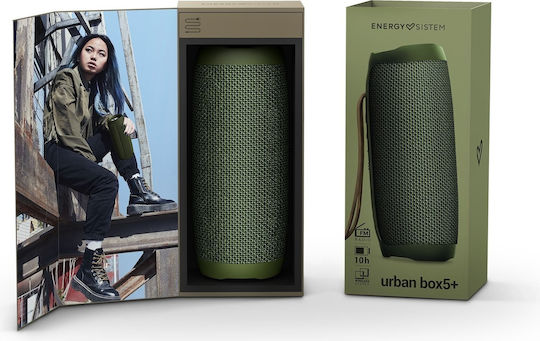 Energy Sistem Urban Box 5+ Bluetooth-Lautsprecher 20W mit Radio und Akkulaufzeit bis zu 10 Stunden Khaki