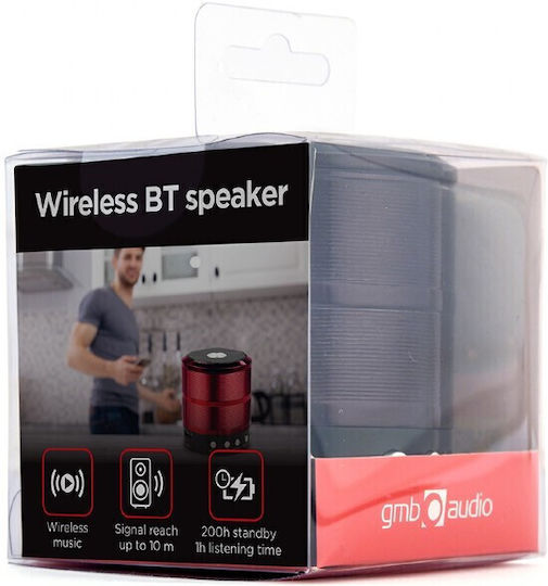 Gembird SPK-BT-08 Bluetooth Speaker 3W with Battery Life up to 3 hours Black