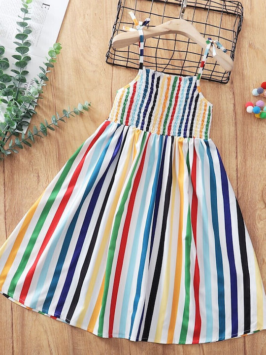 Girls Dress Rainbow