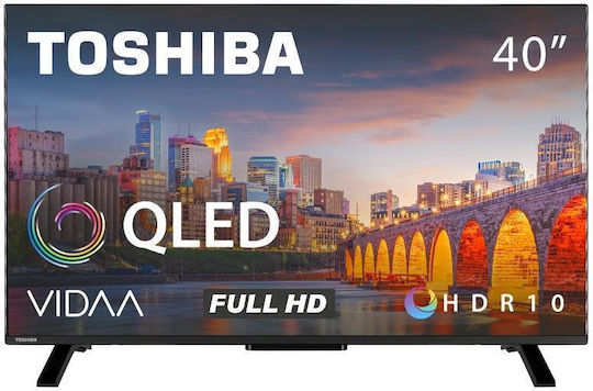 Toshiba Smart Τηλεόραση 40" 4K UHD QLED QV2F HDR (2024) 40QV2F63DG
