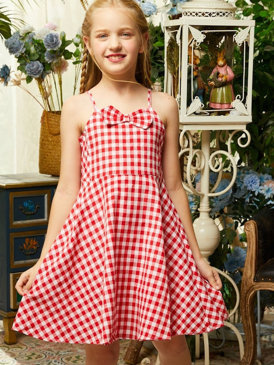 Girls Casual Red Dress