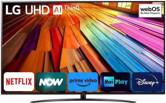 LG Smart Τηλεόραση 86" 4K UHD LED AI UT81 HDR (2024) 86UT81003LA