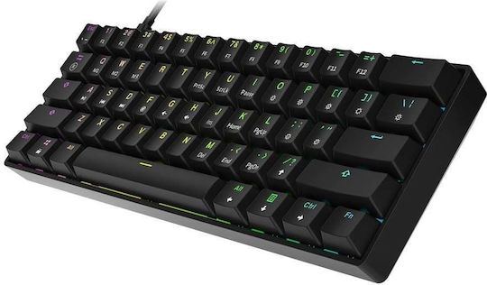 HK Gaming GK61 Gaming Mechanical Keyboard 60% with Gateron Yellow switches and RGB lighting (English US)