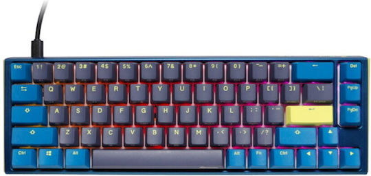 Ducky One 3 SF DayBreak Gaming Μηχανικό Πληκτρολόγιο 65% με Cherry MX Clear διακόπτες και RGB φωτισμό (Αγγλικό US) Μπλε