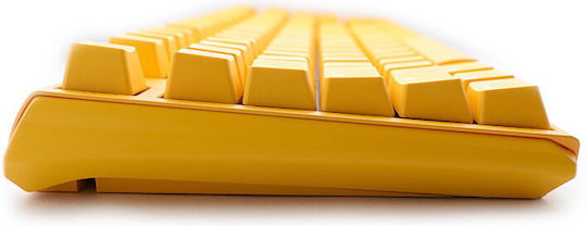 Ducky One 3 Gaming Keyboard Tenkeyless with Cherry MX Clear switches and RGB lighting (English US) Yellow
