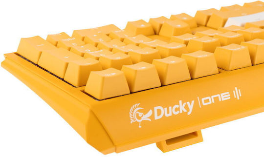 Ducky One 3 Gaming Μηχανικό Πληκτρολόγιο με Cherry MX Black διακόπτες και RGB φωτισμό (Αγγλικό US) Κίτρινο