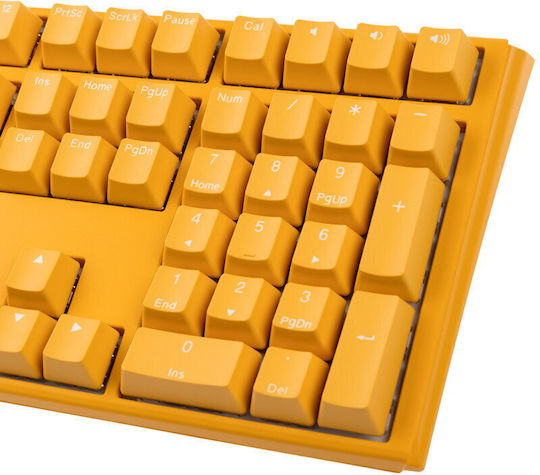 Ducky One 3 Gaming Μηχανικό Πληκτρολόγιο με Cherry MX Black διακόπτες και RGB φωτισμό (Αγγλικό US) Κίτρινο
