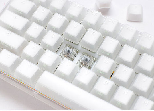 Ducky One 3 Aura SF Gaming Μηχανικό Πληκτρολόγιο 65% με Cherry MX Speed Silver διακόπτες και RGB φωτισμό (Αγγλικό US) Λευκό