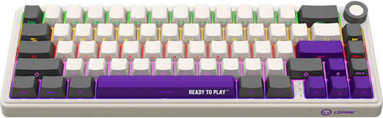 Lorgar KBP70MW Wireless Gaming Mechanical Keyboard 65% with RGB lighting (English UK) Gray