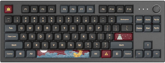Montech MKey TKL Darkness Gaming Μηχανικό Πληκτρολόγιο Tenkeyless με Gateron G-Pro Yellow διακόπτες και RGB φωτισμό (Αγγλικό US)