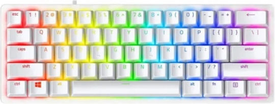 Razer Huntsman V3 Pro Mini Analog Gaming Mechanical Keyboard 60% with Razer Analog Optical Gen-2 switches and RGB lighting (English US) White