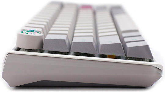 Ducky Wired One 3 Mist Sf Gaming Μηχανικό Πληκτρολόγιο 65% με Cherry MX Speed Silver διακόπτες και RGB φωτισμό (Αγγλικό US) Λευκό
