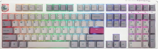 Ducky One 3 Mist Gaming Μηχανικό Πληκτρολόγιο με Cherry MX Clear διακόπτες και RGB φωτισμό (Αγγλικό US) Λευκό