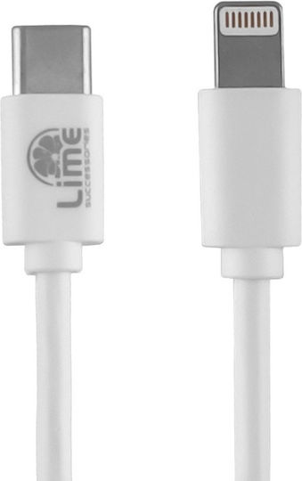 Lime Редовна USB-C към Lightning кабел 30W Зелен 1м (LCL03)