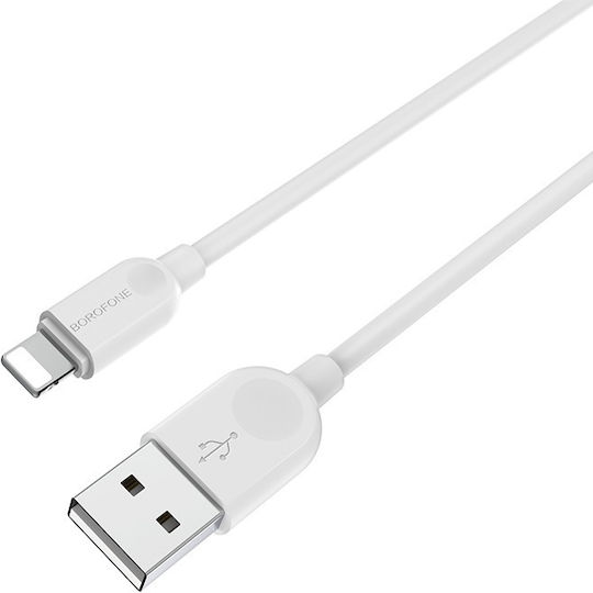 Borofone LinkJet BX14 USB to Lightning Cable Λευκό 3m