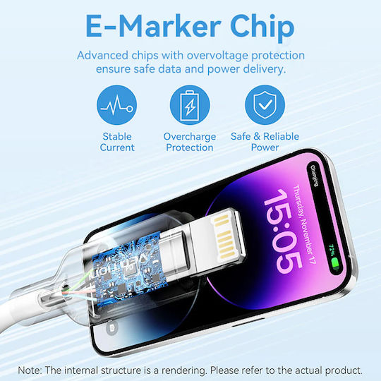 Vention USB-A Zu Lightning Kabel Blau 2m LAMSH