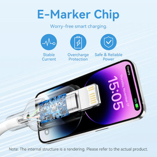 Vention Cablu USB-A La Lightning Albastru 2m LAKSH