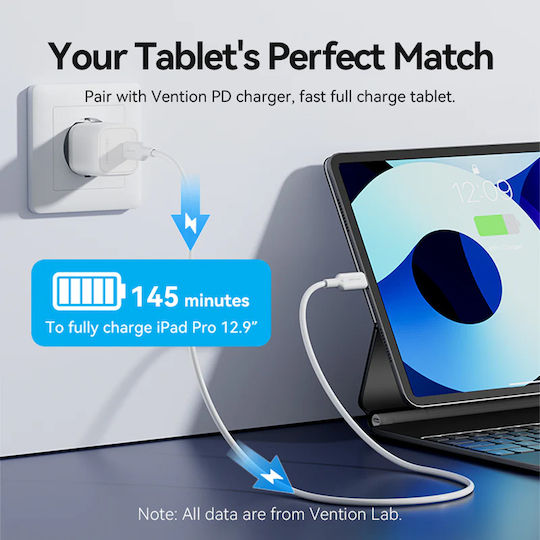 Vention Cablu USB-A La Lightning Albastru 2m LAKSH