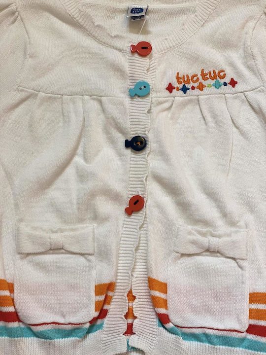 Kinder-Strickjacke Tuc Tuc Weiß 45574-vzm