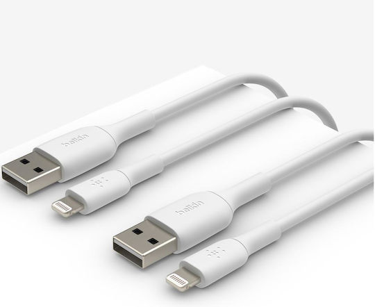 Belkin Редовна USB-A към Lightning кабел Бял 1м (S7733869)