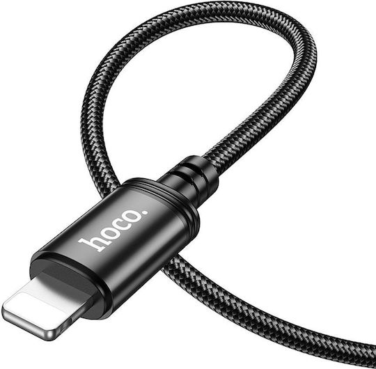 Hoco Usb A Редовна USB-A към Lightning кабел 18W Черен 2м