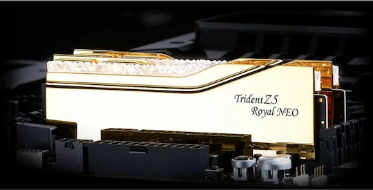 G.Skill Trident Z5 Royal Neo EXPO RGB DDR5 32GB RAM με 2x16GB Modules και Ταχύτητα 8000 για Desktop