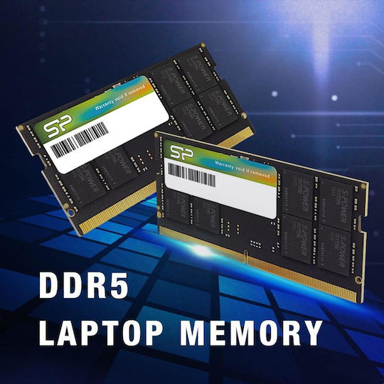 Silicon Power DDR5 32GB RAM με 2x16GB Modules και Ταχύτητα 4800 για Laptop