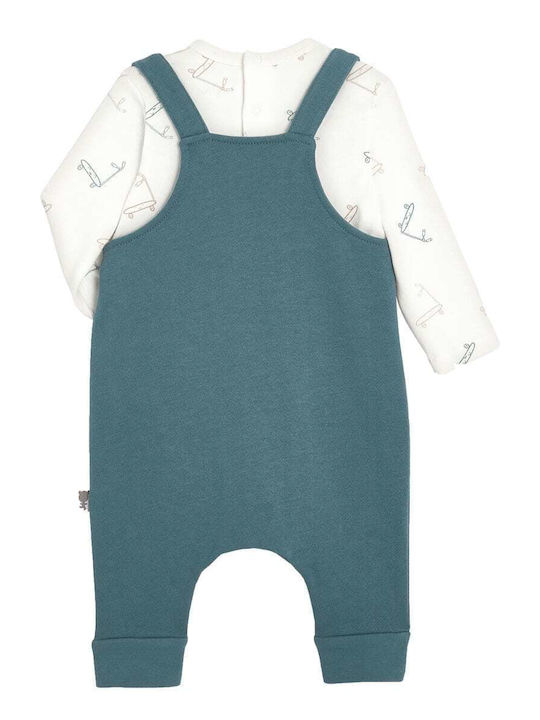 Petit Beguin Baby-Strampler Salopette Garçon En Molleton Und T-Shirt En Trottinette 6011427-394585 Grünes Junge Petit Beguin Baby-Strampler Salopette Garçon En Molleton Und T-Shirt En Trottinette 6011427-394585 Grünes Junge