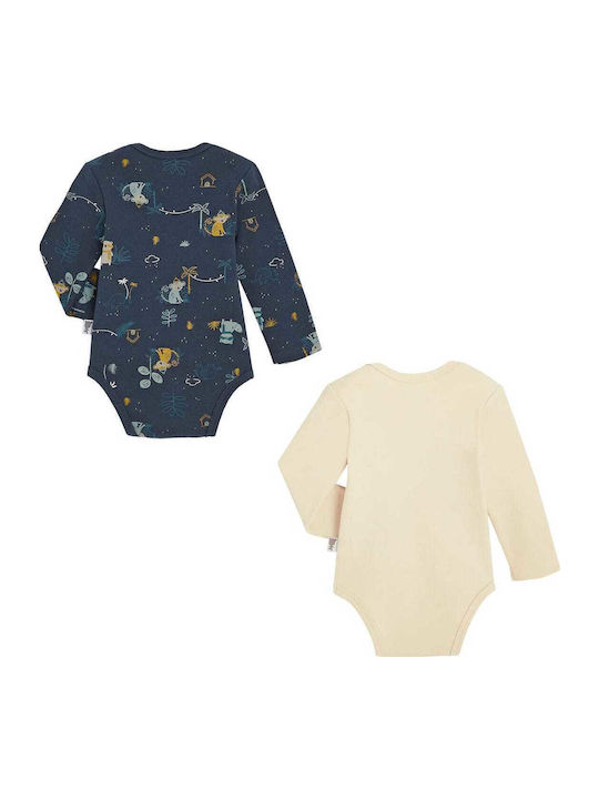Petit Beguin Baby-Body-Set 2 Stück Bodies Bebe Garçon Jungle Dhiver 6011415-jungl Dunkelblau Junge Petit Beguin Baby-Body-Set 2 Stück Bodies Bebe Garçon Jungle Dhiver 6011415-jungl Dunkelblau Junge