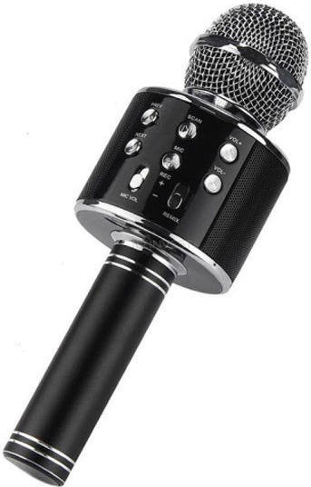 WSTER Μικρόφωνο Karaoke Ασύρματο WS-858 WS-868 WS-858 Μαύρο