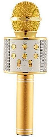 WSTER Μικρόφωνο Karaoke Ασύρματο WS-858 WS-858 Χρυσό