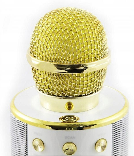 WSTER Μικρόφωνο Karaoke Ασύρματο WS-858 WS-858 Χρυσό