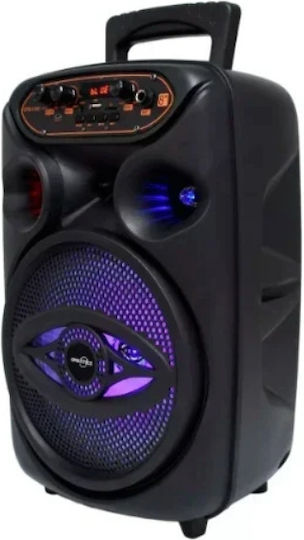 Boxă Karaoke cu Microfon cu Fir și Efecte de Iluminare Greatnice GTS-1700 Negru