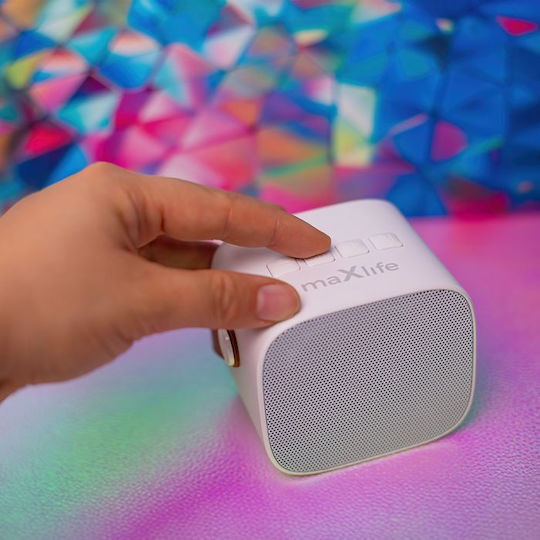 Maxlife Karaoke-Lautsprecher mit Kabellosem Mikrofon MXKS-100 Weiß
