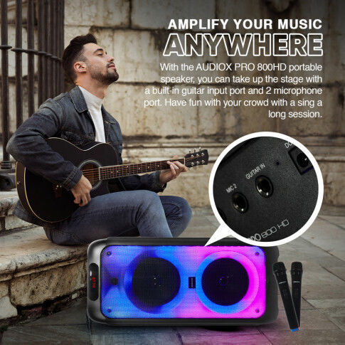 Sonic Ηχείο Audiox Pro 800 AX-PRO800-HD Μαύρο