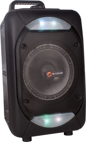 N-Gear Ηχείο Karaoke με Ενσύρματo Μικρόφωνο και Εφέ Φωτισμού Flash 610 flash610 Μαύρο
