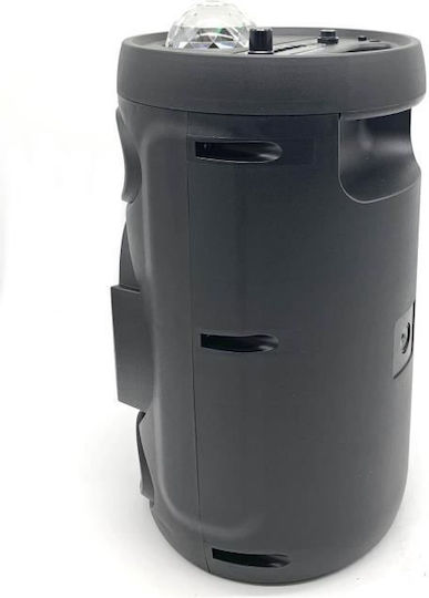 Inovalley Karaoke Lautsprecher mit Kabelgebundenem Mikrofon und Lichteffekte KA02 Bowl Schwarz