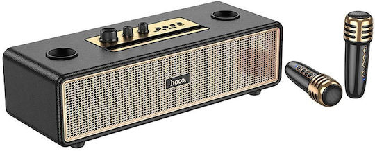 Hoco Karaoke Speaker With Wireless Microphones BS63 Gold